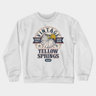 Yellow Springs Ohio Crewneck Sweatshirt - Yellow Springs Ohio Retro Vintage Limited Edition by aavejudo